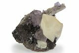 Calcite, Cubic Fluorite & Sphalerite Association - Tennessee #244244-1